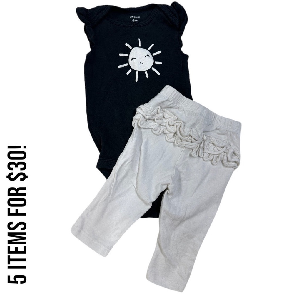 5/$30 Baby Girl 6 Months Matching Outfit